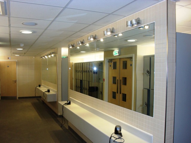 Brentford Fountain Leisure Centre, Changing Room Mirrors