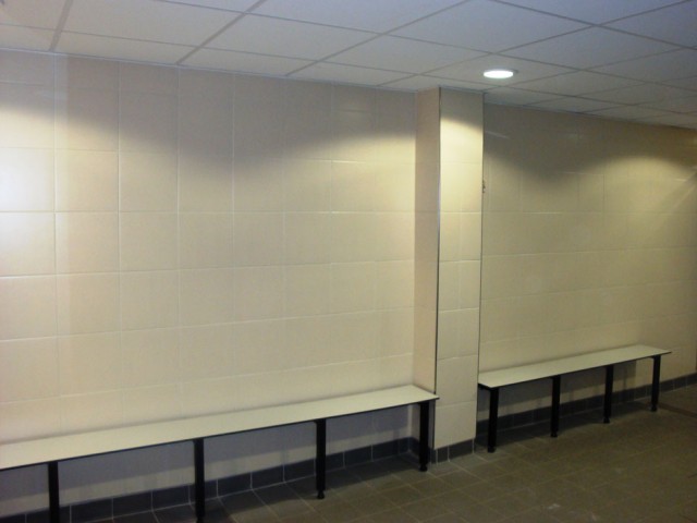 Brentford Fountain Leisure Centre, Changing Room Seating