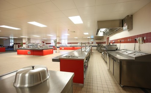 RAF Marham Junior Ranks Mess - main kitchen1